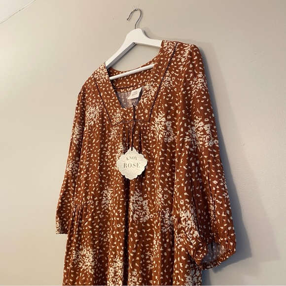 Knox Rose Burnt Orange Mini Dress, Size L, NWT - Picture 4 of 5